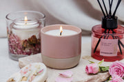 Stoneglow Soy Candle - Light - Blush Rose & Peony