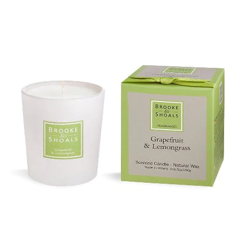 Brooke & Shoals Grapefruit & Lemongrass Scented Candle