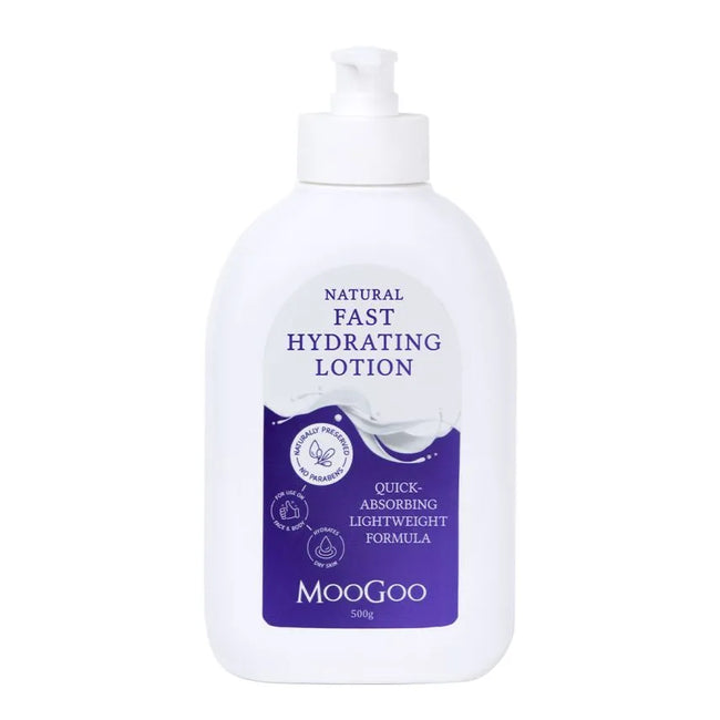 MooGoo Natural Fast Hydrating Lotion. 500g