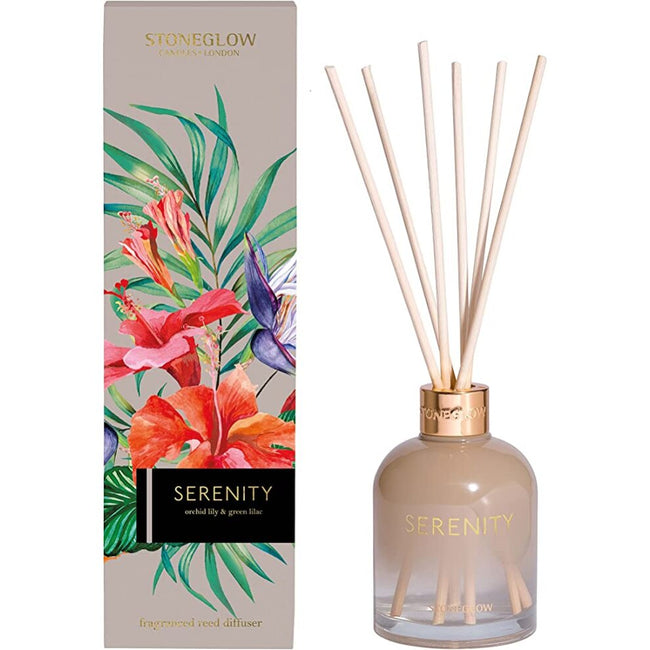 Stoneglow Reed Diffuser - Serenity - Orchid Lily & Green Lilac