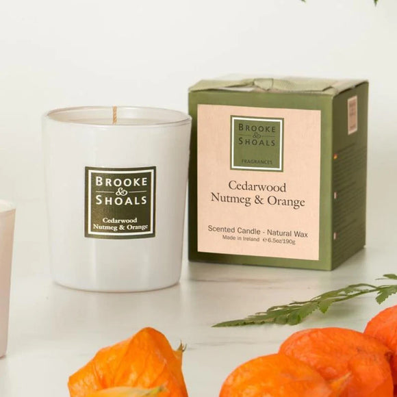 Brooke & Shoals Cedarwood Nutmeg & Orange Candle