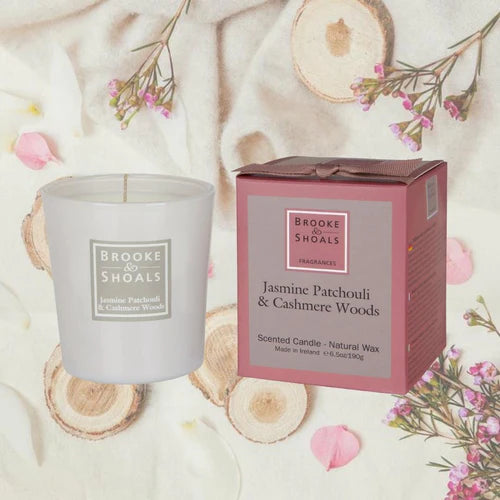 Brooke & Shoals Candle Jasmine Patchouli & Cashmere Woods