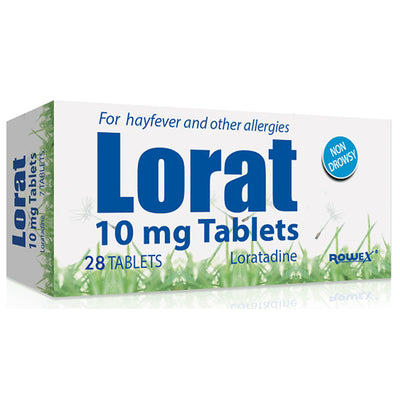 Lorat 10mg Loratidine Tablets 28's