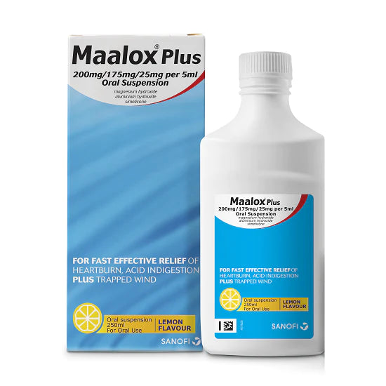 Maalox Plus Oral Suspension Lemon Flavour