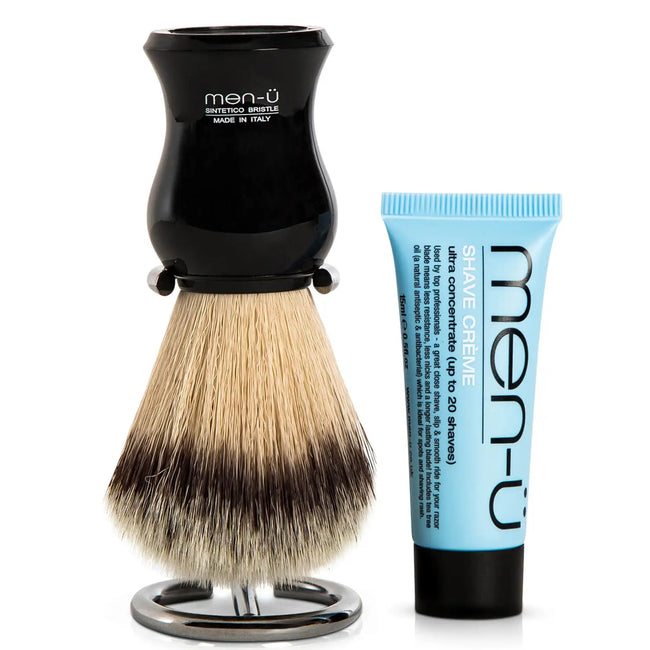 men-ü DB Premier Shave Brush with Chrome Stand - Black