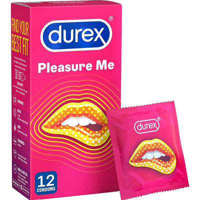 Durex Pleasure Me Ribbed & Dotted 12 Pack Condoms