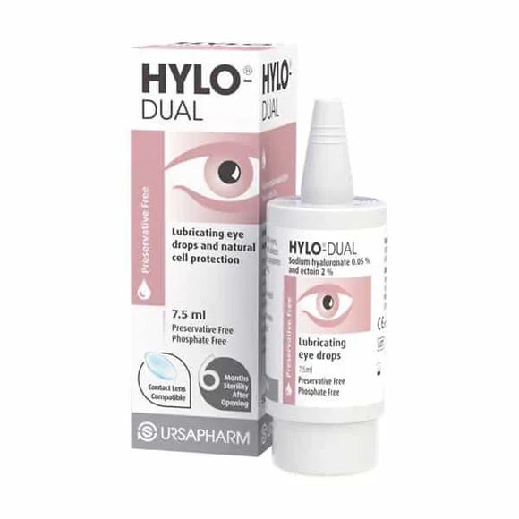 Hylo Dual Lubricating Eye Drops Preservative Free 7.5ml